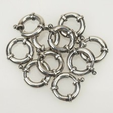 925 Silver Clasp Chain Pocket Watch Dog Sterling Clip Fusee Albert Fob spring