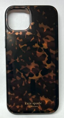 Kate Spade New York ケース ブラウン Kate Spade New York For Apple iPhone 15 Plus Hard Shell Case with