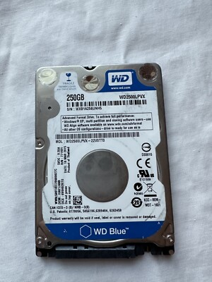 Western Digital Blue WD2500LPVX-00V0TT0 DCM:DBMT2HB 250GB 2.5'' Sata hard drive