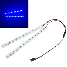 RC Car LED Underglow Kit - Red Blue Neon Light Strip for Chassis Body Drift - UK