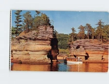 Postcard Sugar Bowl Lower Dells of the Wisconsin River Wisconsin Dells Wisconsin