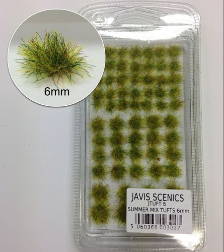 Javis Static Grass Tufts 6mm & 10mm for Model Railway Scenery & Wargaming - Picture 3 of 8