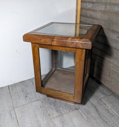 Vitrina/caja vitrina vitrina vitrina mostrador tienda madera y vidrio vintage - Imagen 4 de 21