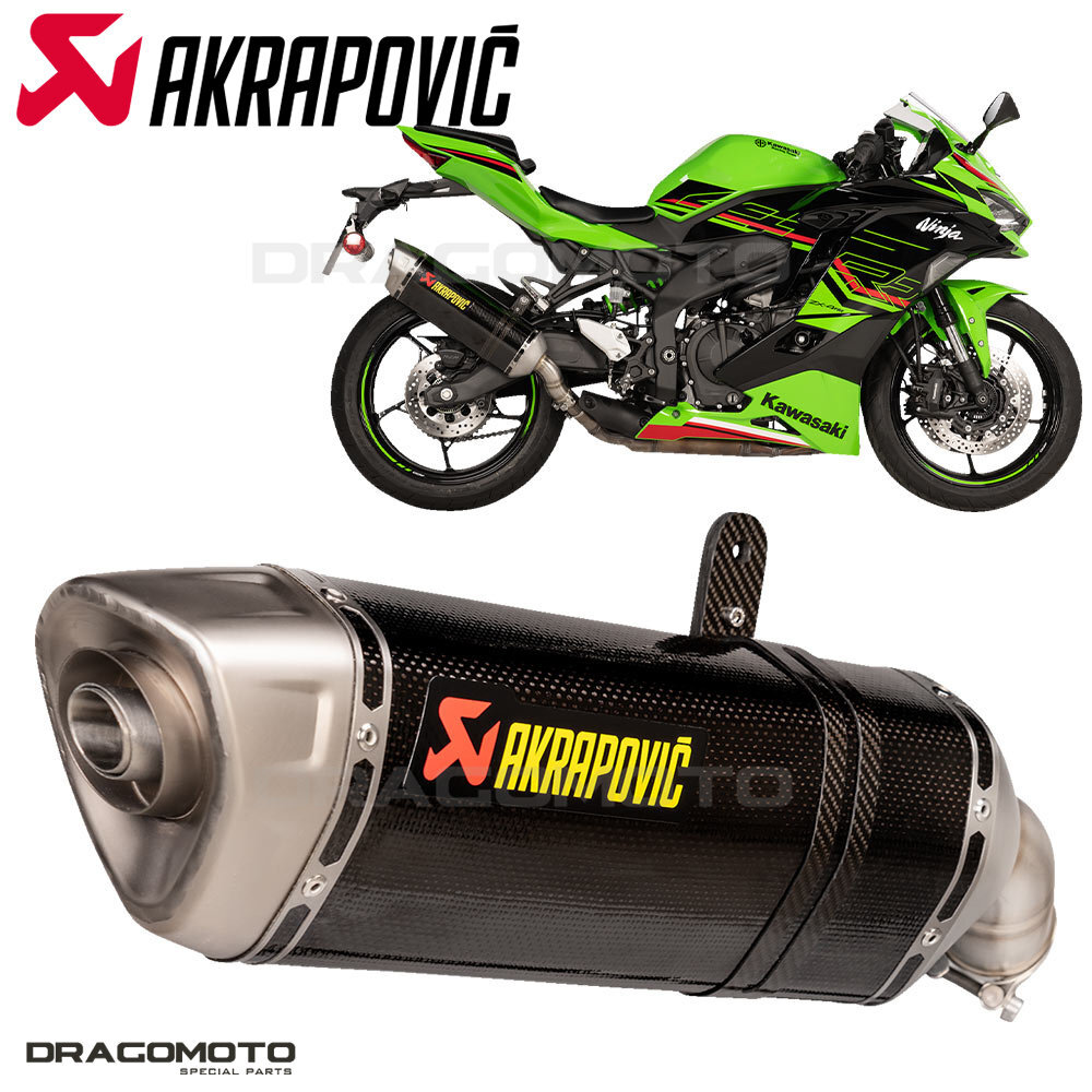 KAWASAKI Ninja ZX-4R 400 2023-2024 Exhaust AKRAPOVIC Carbon KAWASAKI Ninja ZX-4R 400 2023-2024 Exhaust AKRAPOVIC Carbon