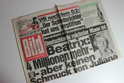 BILDzeitung 24.04.1980 April 24.4.1980 40. 41. 42. 43. 44. Geburtstag 