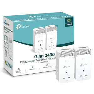 TP-Link PG2400PKIT Passage par fil G.hn 2400 Adaptateur de ligne électrique, blanc
