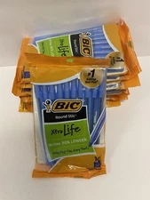 BIC Xtra Life Ballpoint Pens - Round Stix - Medium Point - BLUE- 10ct - 1 Pack