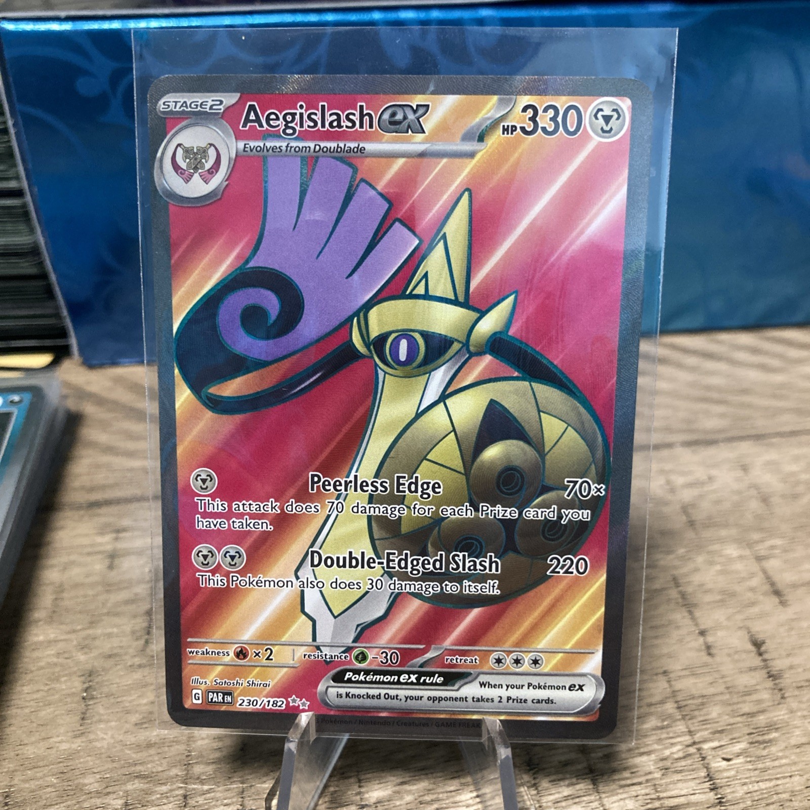 AEGISLASH EX 230/182 ULTRA RARE PARADOX RIFT POKEMON NEAR MINT