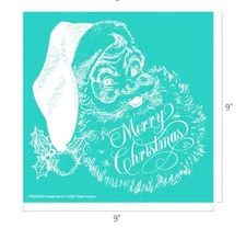 NEW “Vintage Santa ” Chalk Couture Chalk Transfer Stencil Size F 9”x9”