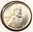 1943-S Lincoln Wheat Cent Penny GEM BU From an Original Bank Roll
