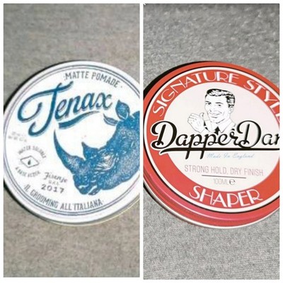 Tenax Matte Pomade + Dapper Dan Shaper Wax Paste 