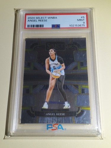 2024 Select WNBA Angel Reese RC #5 PSA9 MINT
