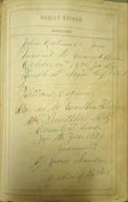 1882 Catmull, John Family Bible (Bible Rescue #1458)