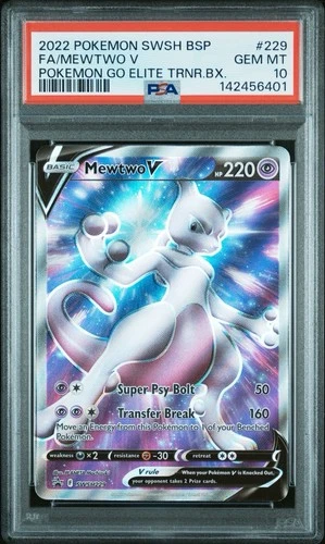 Pokémon Mewtwo V SWSH229 SWSH: Sword & Shield Promo Cards Holo PSA 10