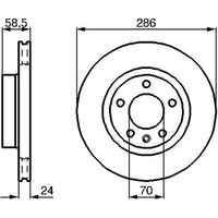 2X Bosch 0 986 478 594 Bremsscheibe FüR Opel Omega B V94 Bremsscheiben