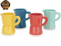 Espressotassen-Set Moka Farbe Multicolor Espressotassen-Set Mit Buntem Design,