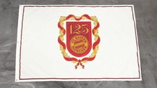 Fahne Flagge FC Bayern München 125 Jahre mit 3 Ösen - 120 x 180 cm