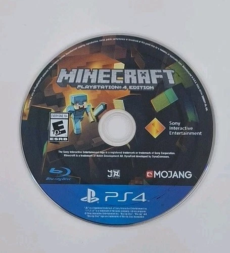 Minecraft (PlayStation 4, 2014) PlayStation 4 Edition Disc Only