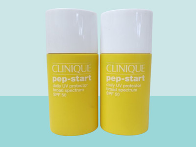 CLINIQUE PEP-START DAILY UV PROTECTOR BROAD SPECTRUM SPF 50 1 OZ LOT OF 2