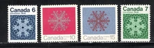 Canada Stamp Scott #554-557, Christmas 1971, Set of 4, MNH, SCV$1.55