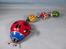 Vintage Tin Plate - Lady Birds - works but weak