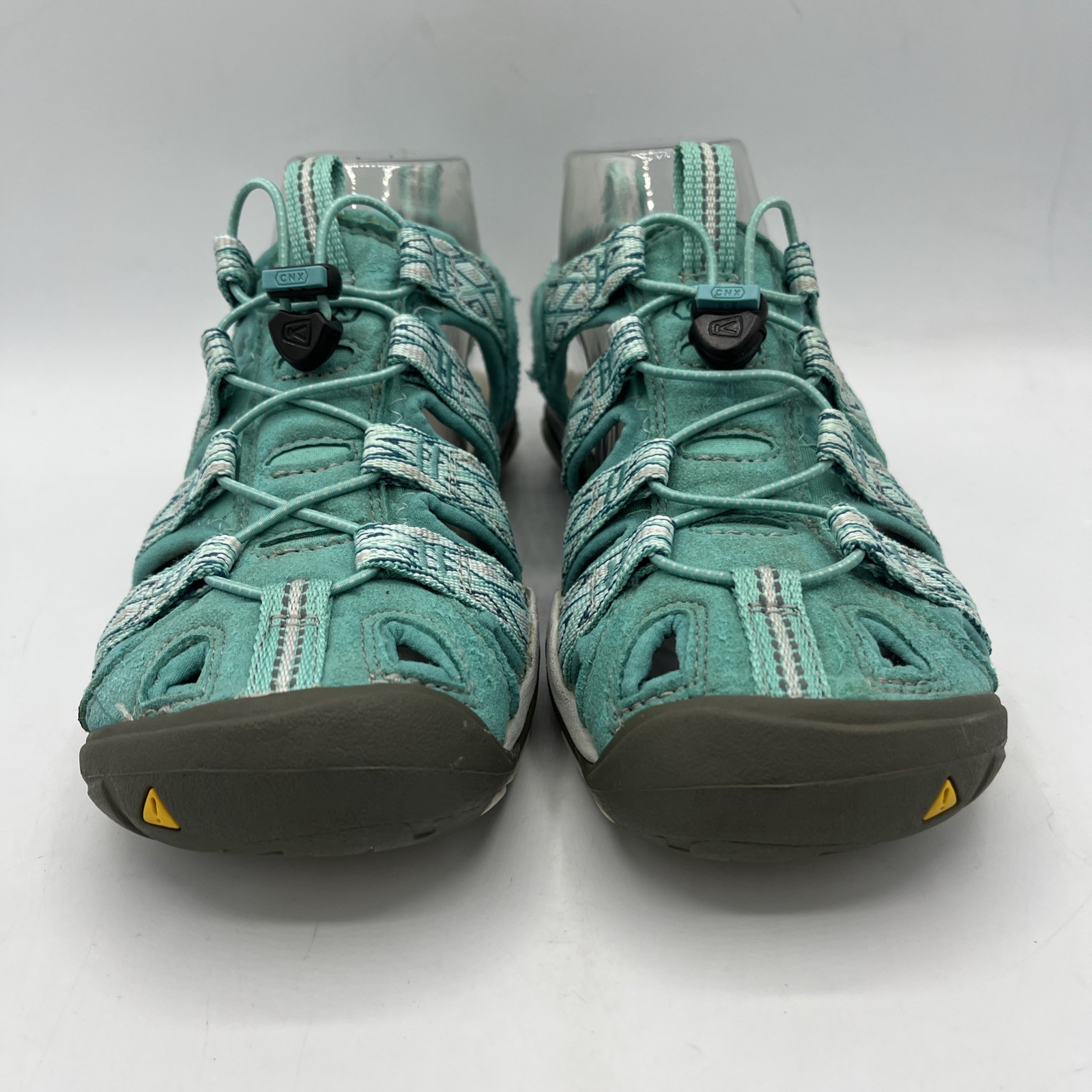 Sandali da trekking Keen Clearwater CNX slip on verde acqua punta chiusa 1014460 donna 7