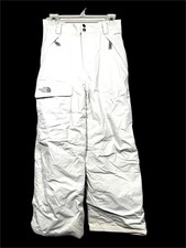 The North Face Girls Insulated Snow Ski Pants White Youth L 14/16