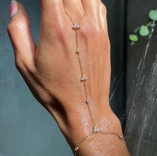 Women's jewelry Hand chain bracelet Hand Chain Bracelet with Beads