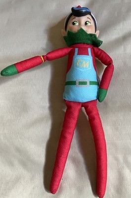 11'' Elf Mate Christmas Elf On The Shelf Boy Doll - Brown Hair Green Eyes