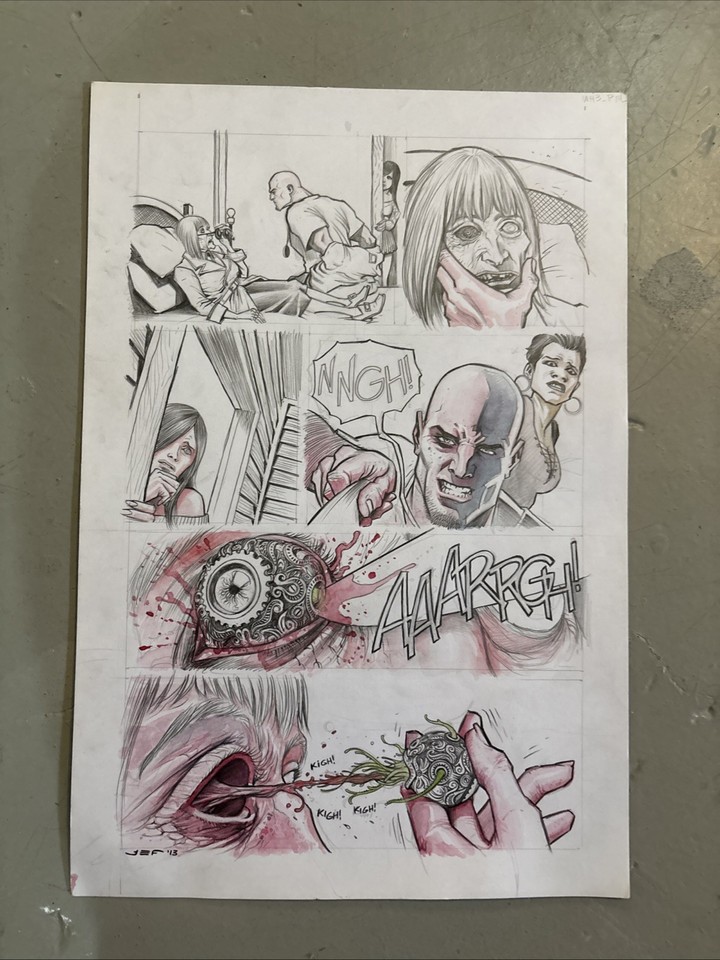 Juan Ferreyra Original Comics Art Kiss Me Satan Dark horse Comic horror Comic Art