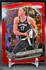 2025 Panini Prizm WNBA-Megan Gustafson #49 Red Pandora Prizm /199-Las Vegas Aces