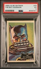 1966 A & BC BATMAN (BLACK BAT ON FRONT) #43 THE BAT-GASMASK PSA 5