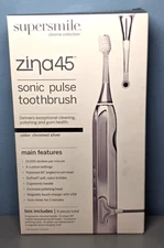 Supersmile Zina45 Electric Toothbrush Chrome Collection -NEW