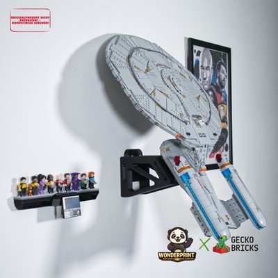 Wandhalterung passend für LEGO  Star Trek: U.S.S. Enterprise NCC-1701-D  10356