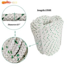 Double Braid Polyester Rope 2645Lbs Breaking Strength 3/7" 150' Bull Rope