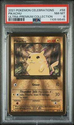 2021 PIKACHU #58 POKEMON Ultra Premium Collection Celebrations