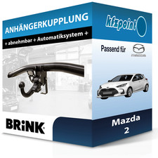 Für Mazda 2 08.2014-jetzt BRINK Anhängerkupplung abnehmbar neu
