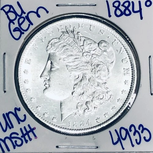 1884 O BU UNCIRCULATED MORGAN SILVER DOLLAR AUTHENTIC U.S.MINT FREESHIPPING 4933