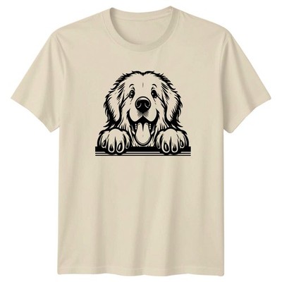 Happy Dog Paws Graphic Tee Tier Hunde Herren T-Shirt Damen Oberteil Unisex