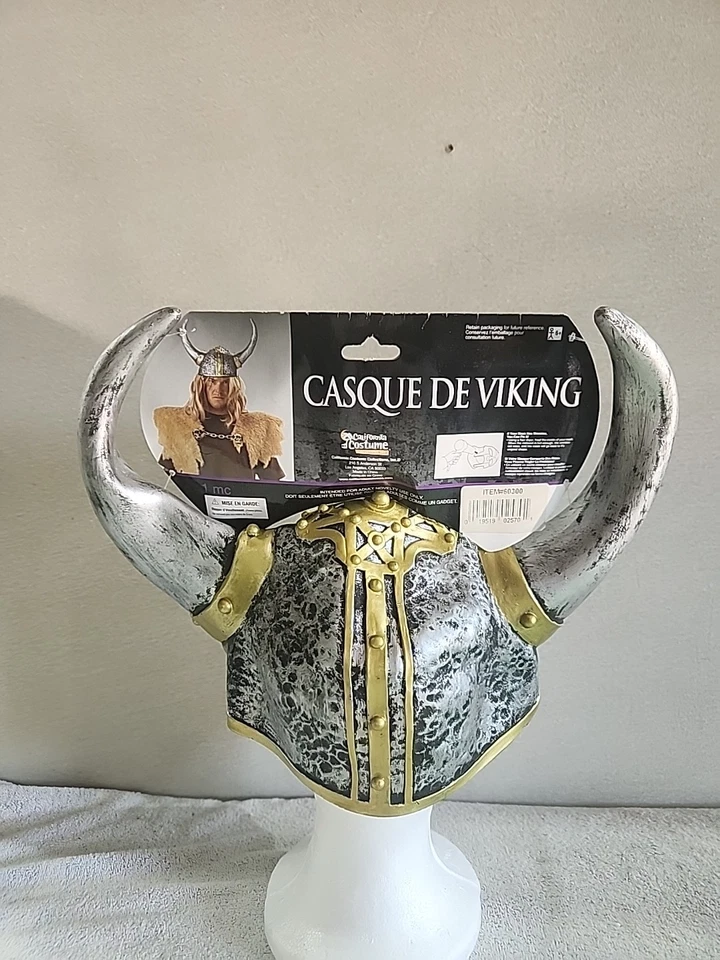 Acessório fantasia capacete de vinil viking - Imagem 4 de 4