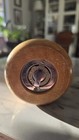 Vintage Wooden Wine bottle salt pepper grinder etched Castello Banfi Montalcino — photo 3