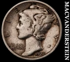 1927 Silver Mercury Dime - Scarce  Better Date  No Reserve  #K1333