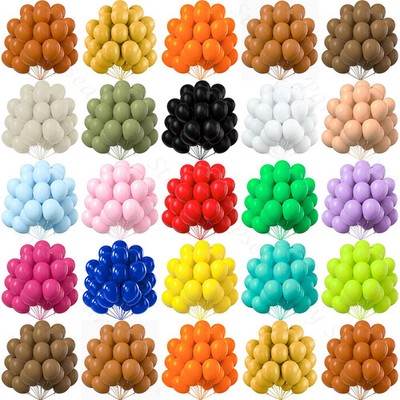 10/20/30/50pcs 10/12inch Orange Latex Balloons Brown Red Balloon Wedding Fall De