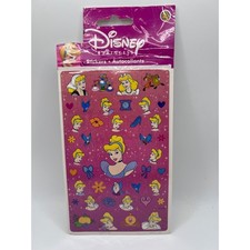 Vintage Sandylion Disney Princess Cinderella 2 Sticker Sheers Sealed Disneyana