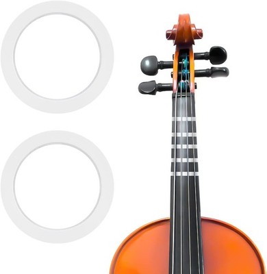 2 Rolls Violin Fingering Note Sticker, 216 ft/66m Cello Tape One Size, White 