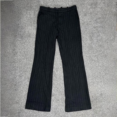 Joseph Kaschmir Wollmischung Nadelstreifen Bootcut Hose Mid Rise tailliert formell