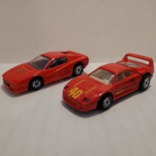 HOT WHEELS Vintage 1986  1988 Ferrari Testarossa  F40 Lot 1:64 Diecast Cars
