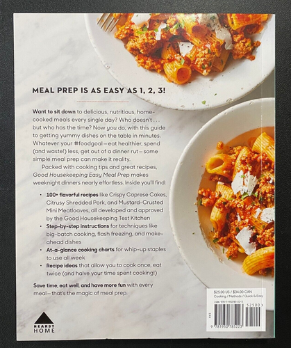 Good Housekeeping Easy Meal Prep Ultimate Playbook Make Ahead Paperback Cookbook - Imagen 2 de 16