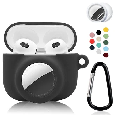 ENSPITO 2 in 1 Protective Case Combo Set Compatible for Apple AirPods 3(2021) AirTag,...