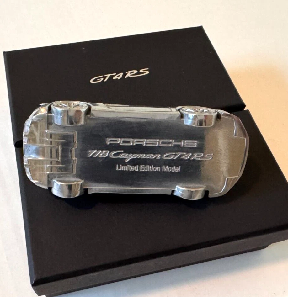 Porsche GT4 RS Aluminum Billet paperweight 1:43 Car model Scale - Image 4 of 4